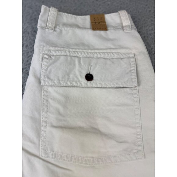 VTG J Crew Broken-In Favorite Fit Mens 31W 32L White NWT Y2K Casual Cotton Pants - Picture 14 of 16